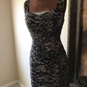 City New York Studio Black Dress Inset Bodycon